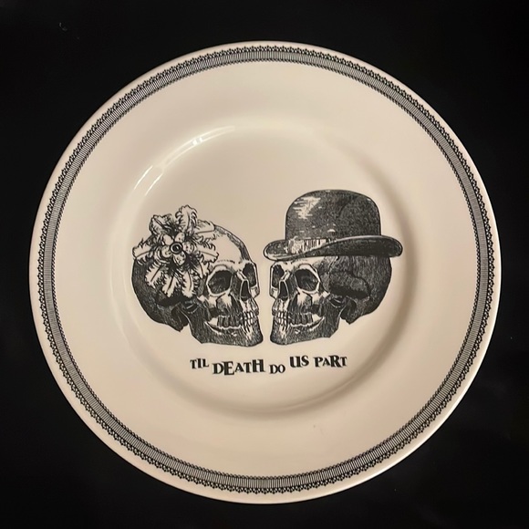 royal stafford Other - "Till Death do us part" Skulls Dinner Plate by Royal Stafford.
